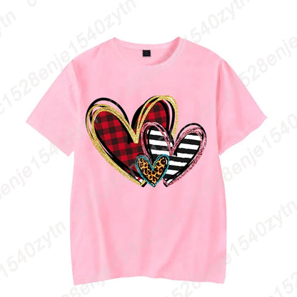 Heart Print T-Shirts