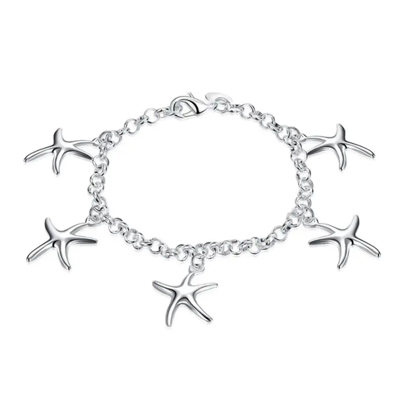 Sterling Silver 925 Bracelets with Charms