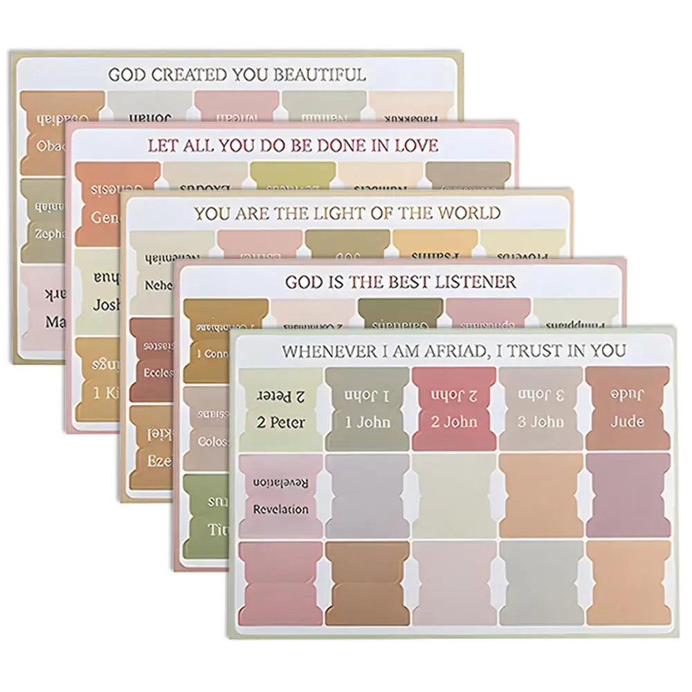 Large Print Bible Tabs and Comprehensive Bible Journaling Supplies