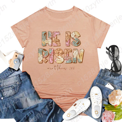 He Is Risen Graphic T-shirts Sizes: 1X through 3XL