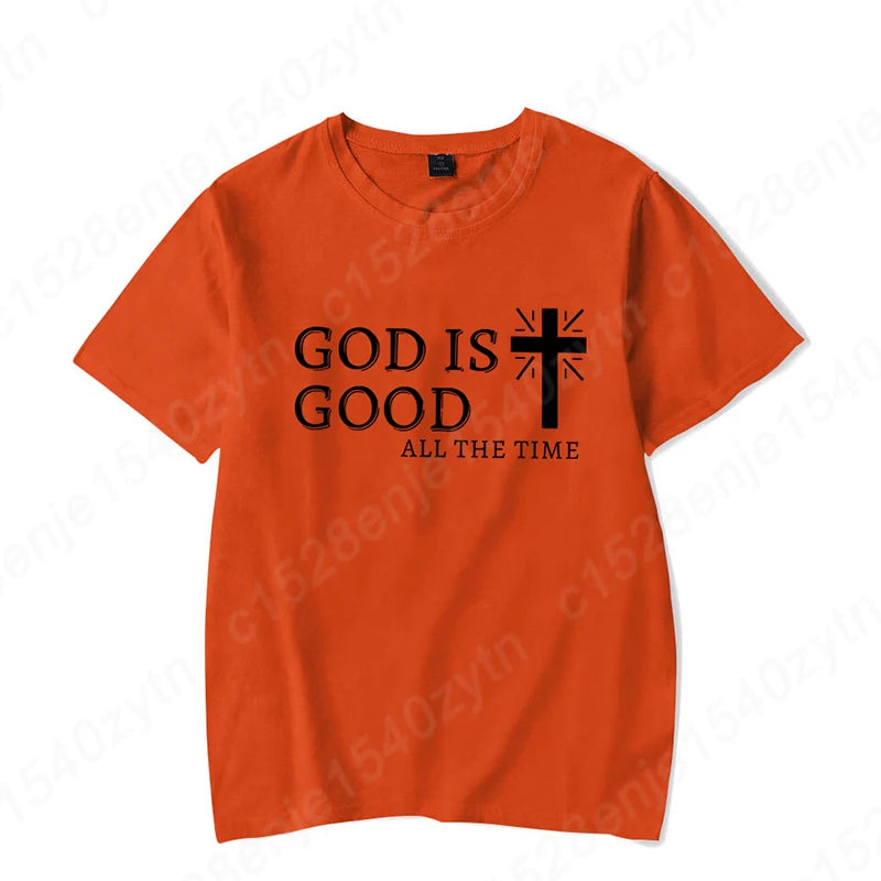 God Is Good All The Time Short Sleeve T-Shirt