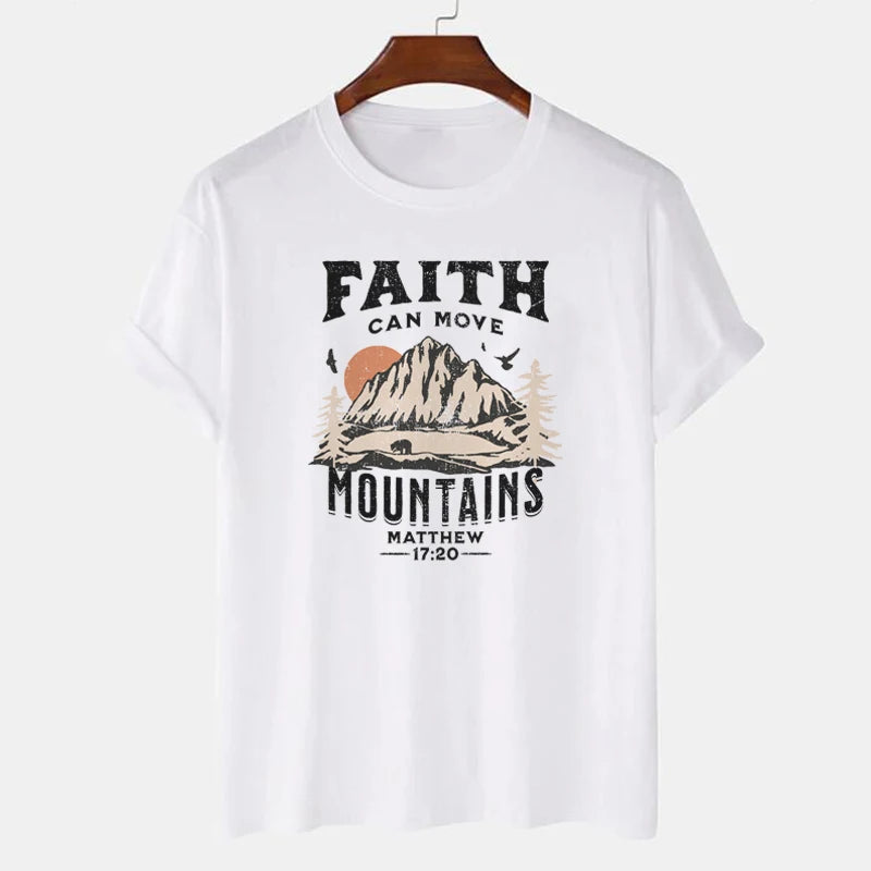 Faith Can Move Mountains Vintage T-Shirt