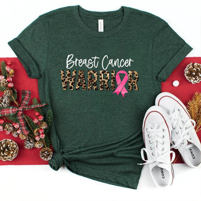 Breast Cancer Warrior T Shirt Pink Ribbon