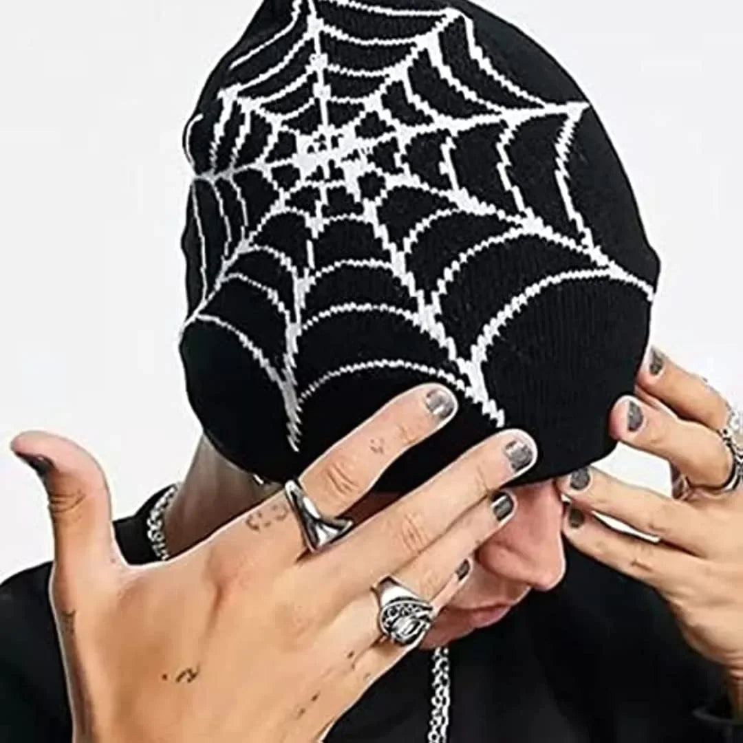 Spider Web Design Hat for Men and Women: Pullover Pile Cap