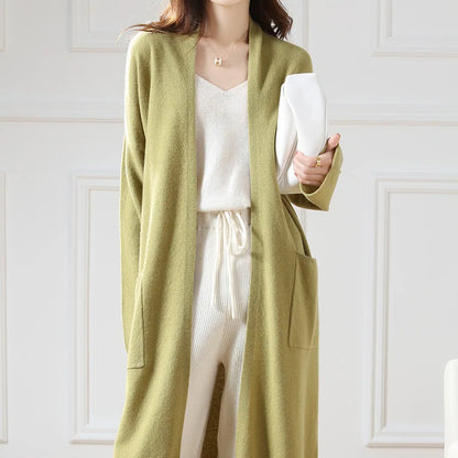 100% Wool Cardigan Loose Knitted Sweater