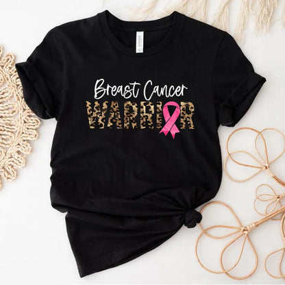 Breast Cancer Warrior T Shirt Pink Ribbon