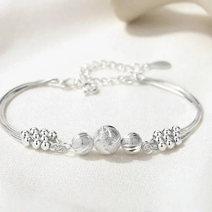 Fine Sterling Silver Bead Bracelets