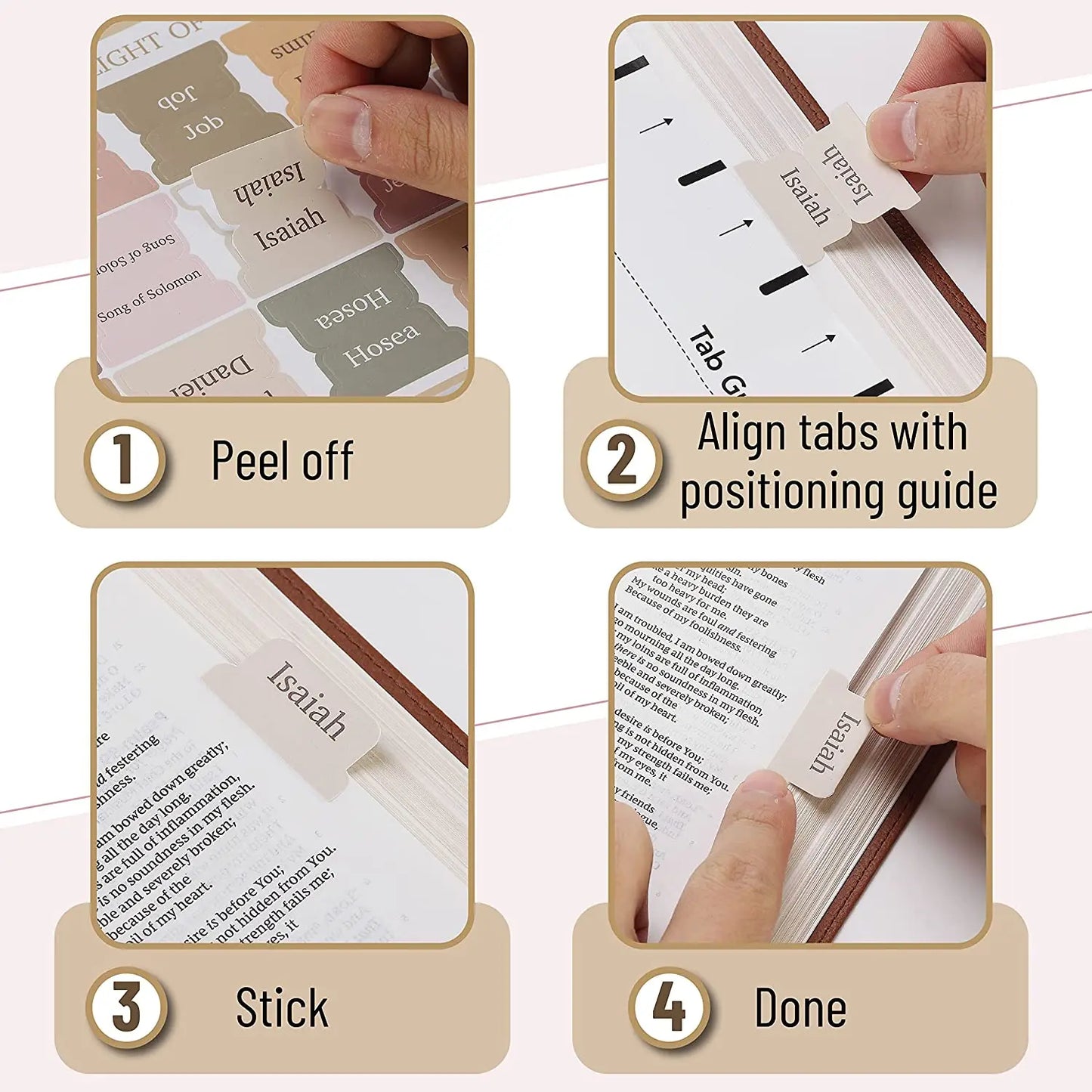 Large Print Bible Tabs and Comprehensive Bible Journaling Supplies