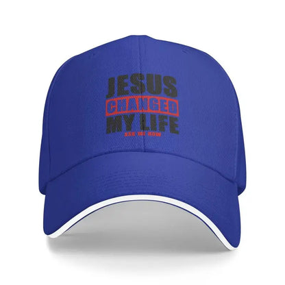 Classic Unisex Jesus Changed My Life Baseball Cap Adult Adjustable