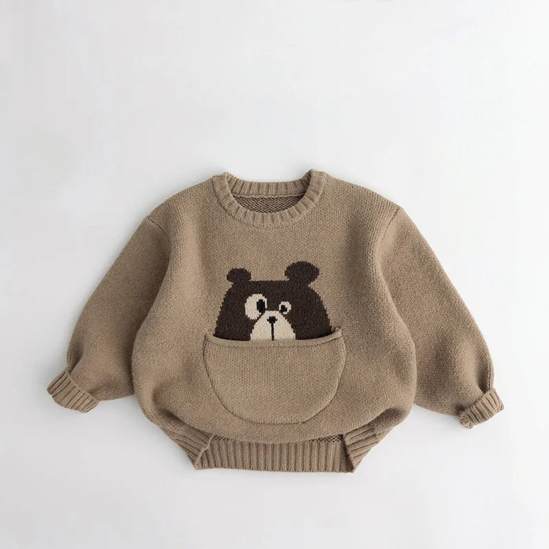 Fashion Kids Unisex Knit Pullover Cardigan,  For 1-7 years Girls and Boys