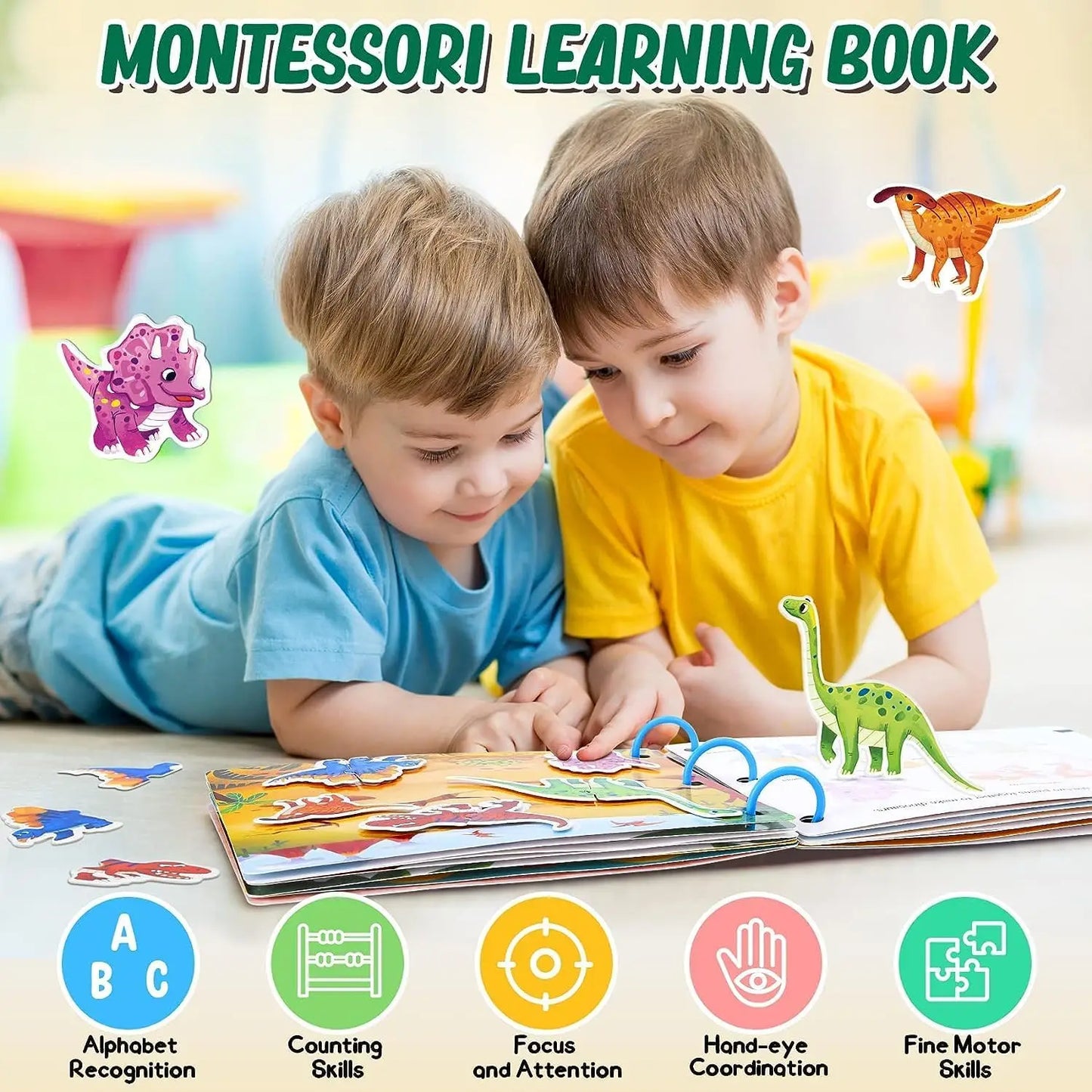 Montessori Busy Book for Kids Sticker Quiet Book