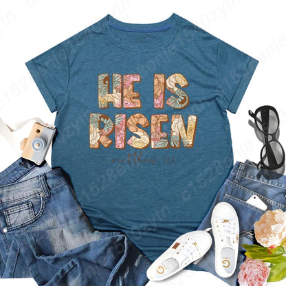 He Is Risen Graphic T-shirts Sizes: 1X through 3XL