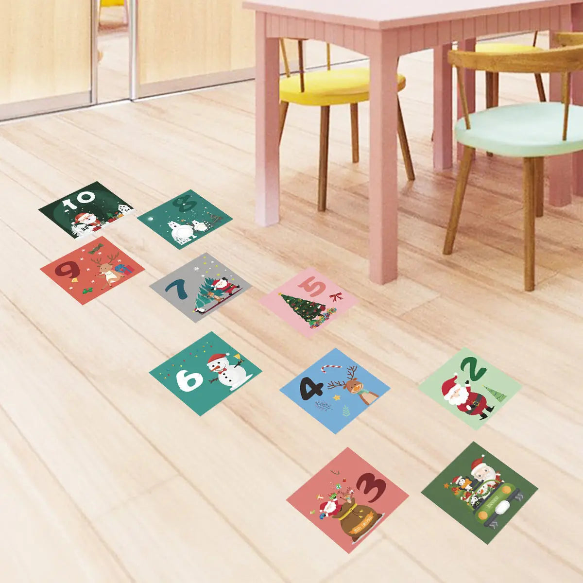 Children's Hopscotch Self-adhesive Floor Stickers