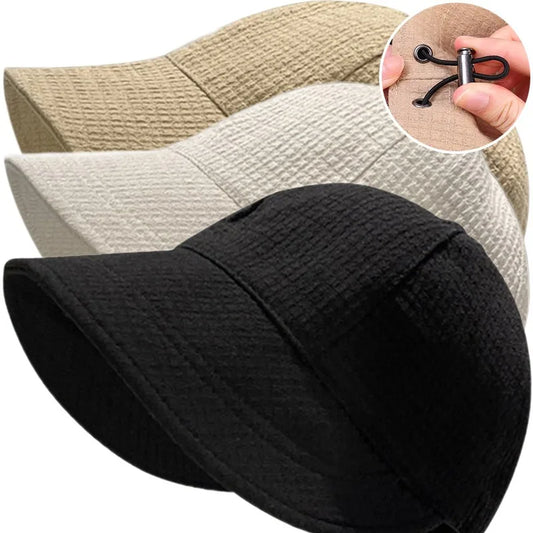 Summer Beach Hat Big Visor Sun Hats for Women Outdoor UV Protection Sport Baseball Cap Foldable Fisherman Cap Waffle Bucket Hat