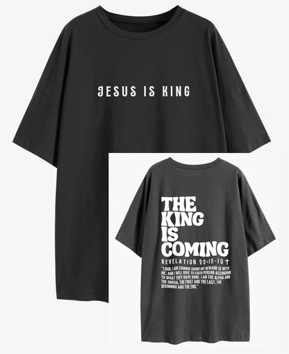 Jesus Is King The King Is Coming Oversized T-Shirt