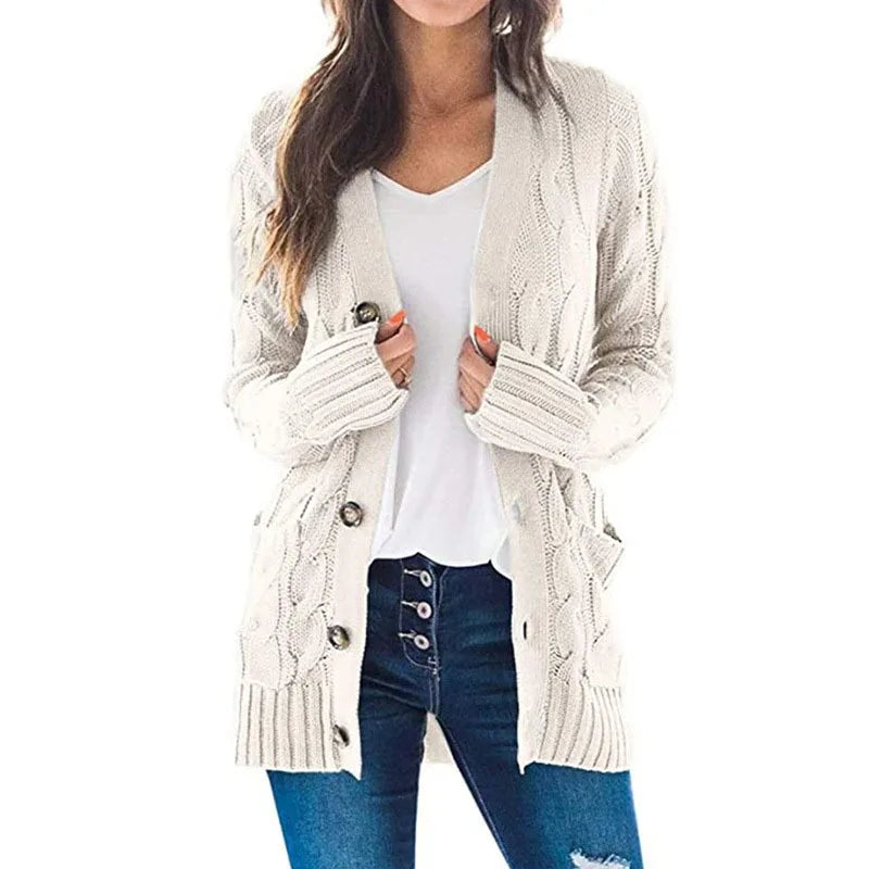 Long Sleeve Knitted Cardigan