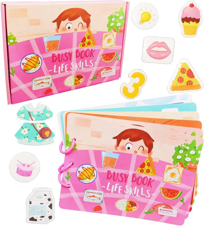 Montessori Busy Book for Kids Sticker Quiet Book