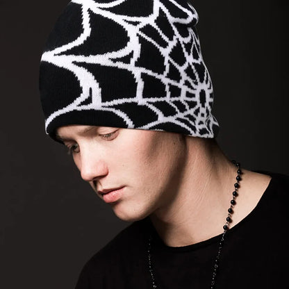 Spider Web Design Hat for Men and Women: Pullover Pile Cap