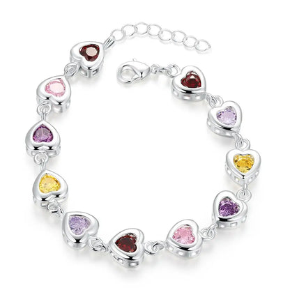 Sterling SilverBracelets with Cubic Zirconia and Rhinestones