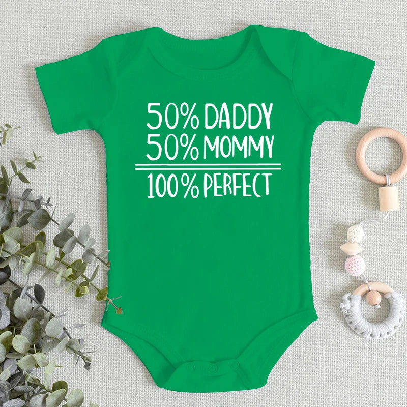 100% Perfect Print Newborn Cotton Romper