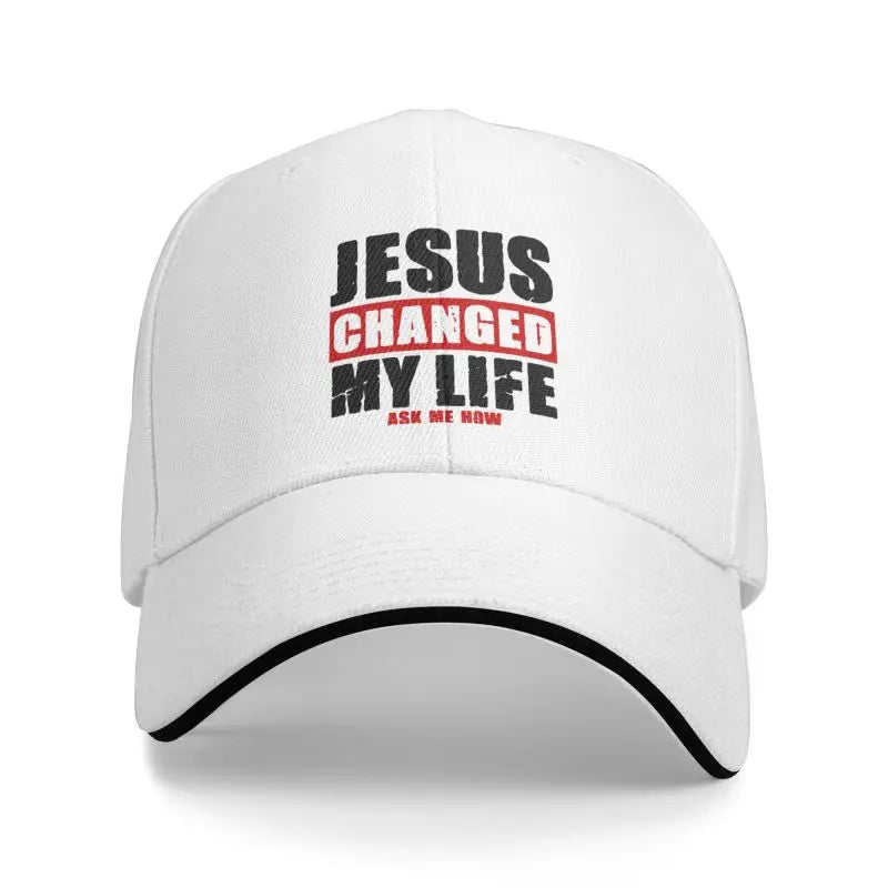 Classic Unisex Jesus Changed My Life Baseball Cap Adult Adjustable