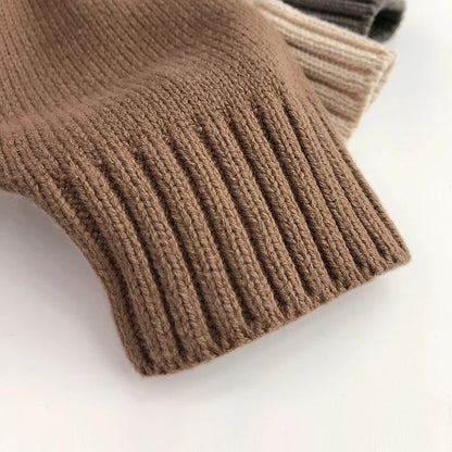 Front Pocket Cozy Knit Children’s Unisex Sweaters with Hoodie Pullover