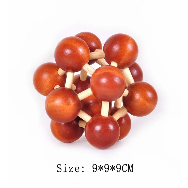 Wooden Interlocking Brain Teaser Puzzle for Adults And Kids