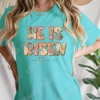 He Is Risen Graphic T-shirts