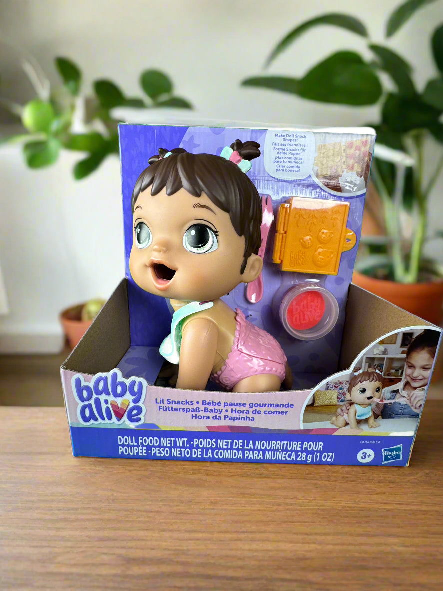 Baby Alive Lil Snacks Doll – Interactive Feeding Fun for Kids